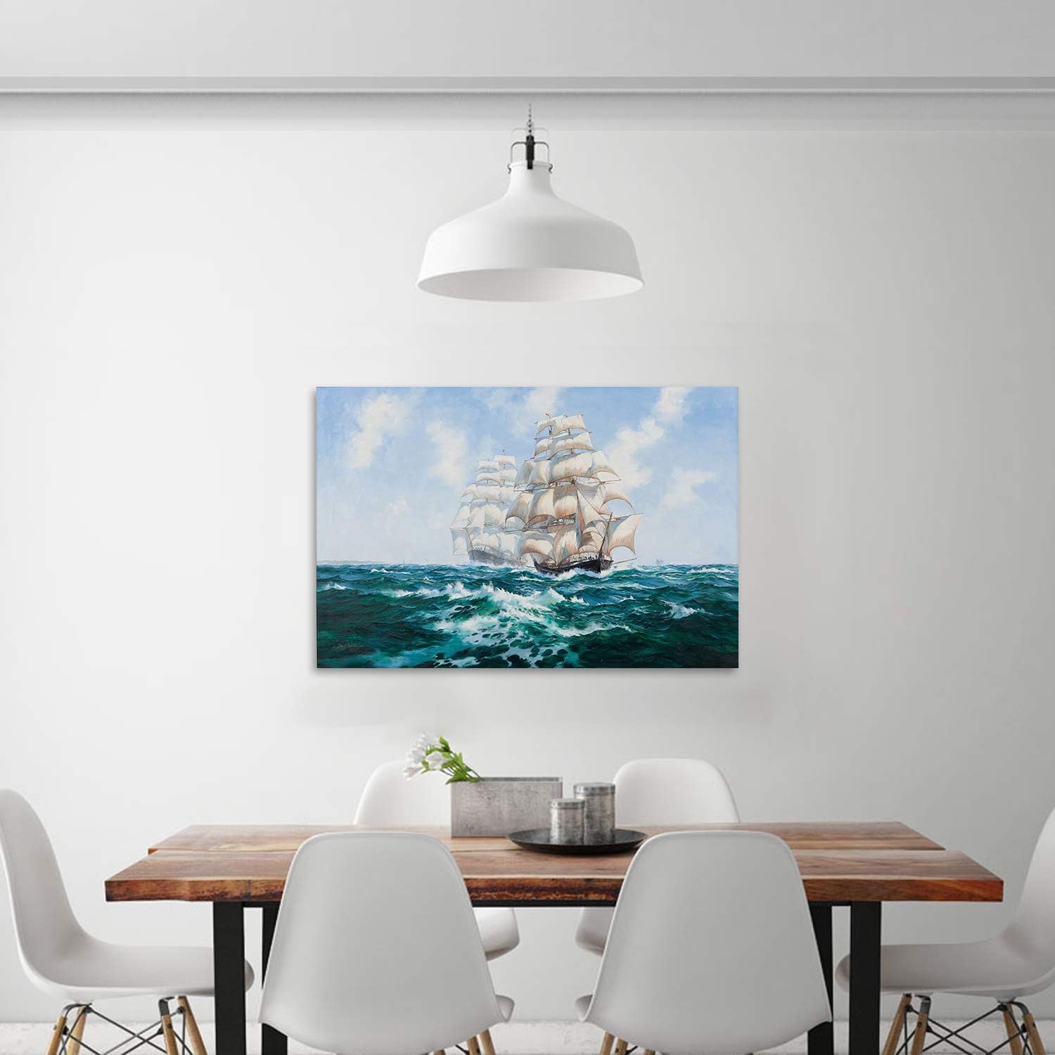 Canvas Prints Premium Ocean Theme Sailboats Wall Art Home Decor & Wall Art - PrintToucan - PrintToucanCphy-133-16L" x 1.5W"-1.5inch