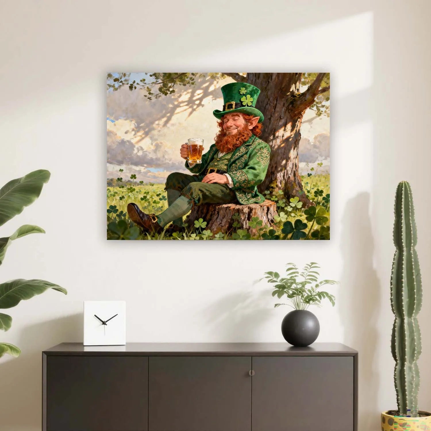 Canvas Prints St. Patrick’s Day Leprechaun Wall Art Rustic Irish Folklore Home Decor PrintToucan - PrintToucanSt. Patrick’s DayPrinttoucan-12 x 16-1.5‘’