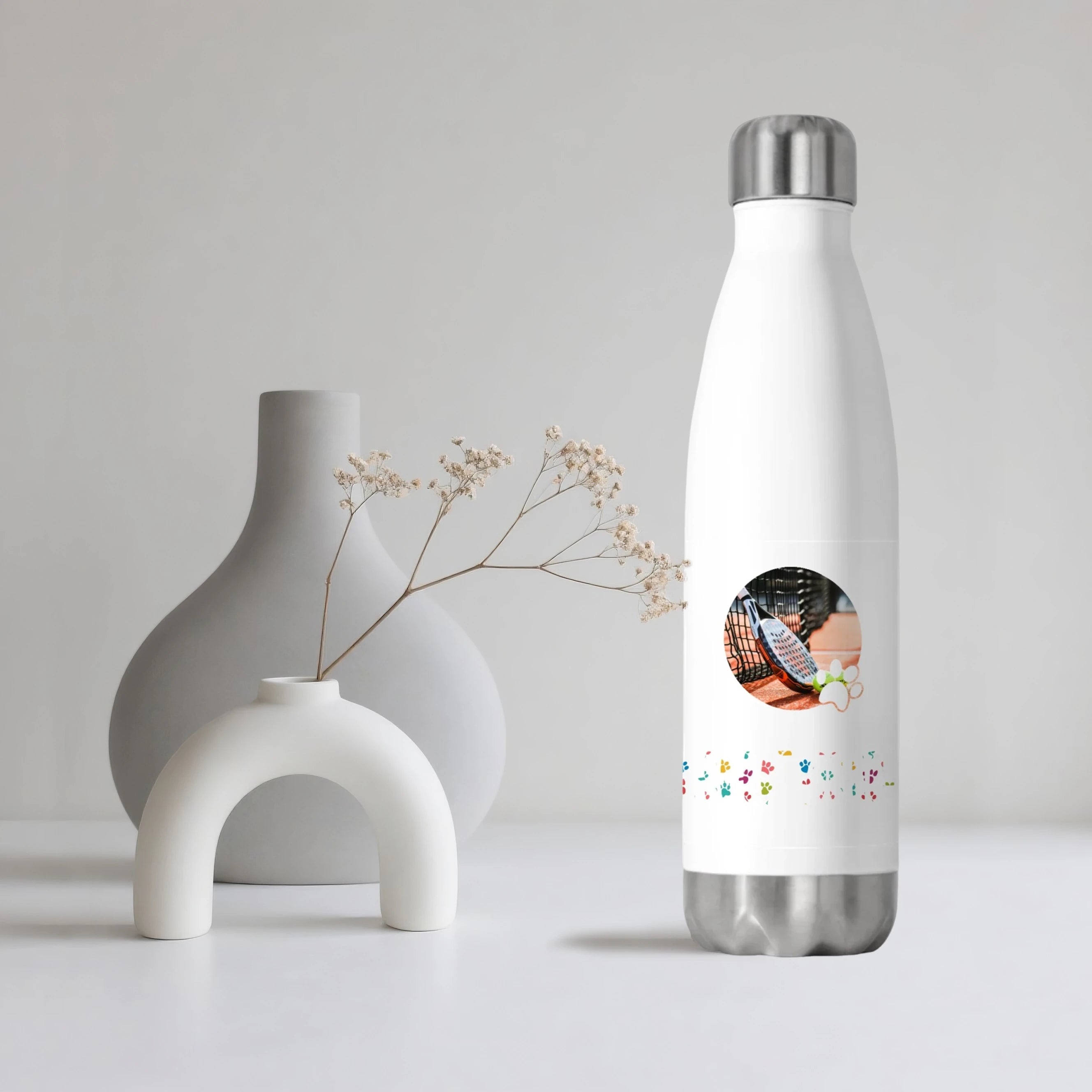 Custom 20oz Insulated Bottle – Personalized Pet Photo Water Bottle - printtoucan