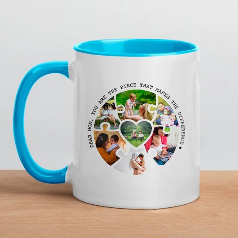 Custom Accent Coffee Mug - 7 - Photo Memory Cup - printtoucan