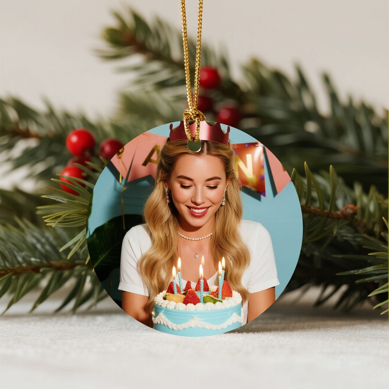 Custom Acrylic Ornaments Birthday Keepsake Fast Printing | PrintToucan - printtoucan