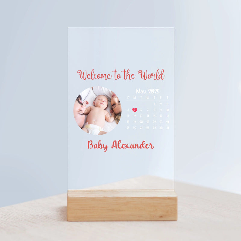 Custom Acrylic Sign with Wooden Stand – Personalized Family Message | Mother's Day or Home Gift