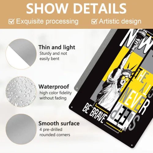 Custom Aluminum Plate Scratch Resistant Wear Resistant Aluminum Photo Text Home Decor PrintToucan - PrintToucanHome DecorPrinttoucan-8 x 12 inch（20.3 x 30.5 cm）