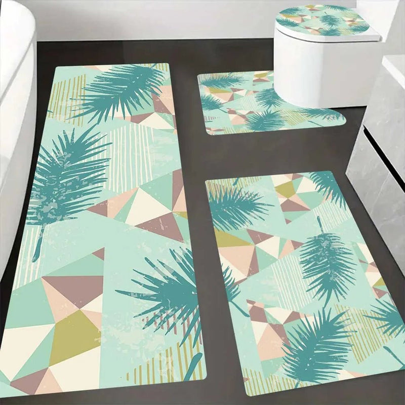 Custom Bathroom Rug Set Flannel Anti-Pilling Photo & Text Personalized Holiday Gift Theme Photo Prints Personalized PrintToucan