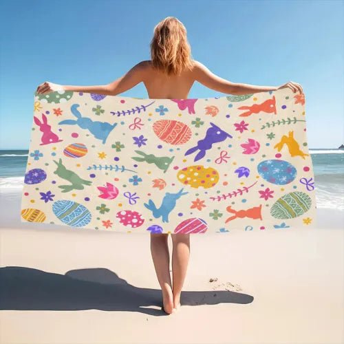 Custom Beach Towel Valentine Polyester Personalized Image Text PrintToucan - PrintToucanValentine's Day GiftsPrinttoucan-13.8x15.7inch（35x40）cm-8