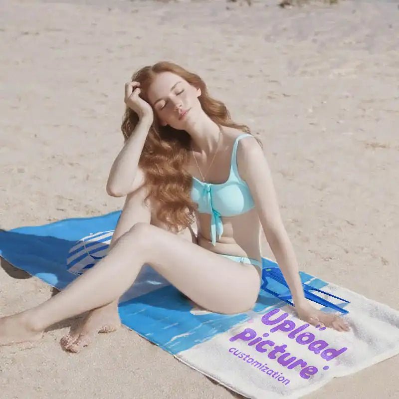 Custom Beach Towels Travel Essentials Fast Printing | PrintToucan - printtoucan