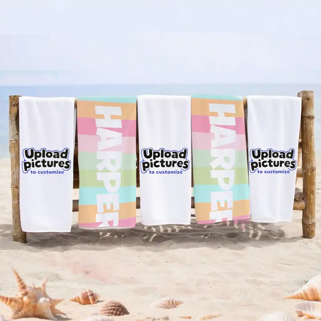 Custom Beach Towels Travel Essentials Fast Printing | PrintToucan - printtoucan
