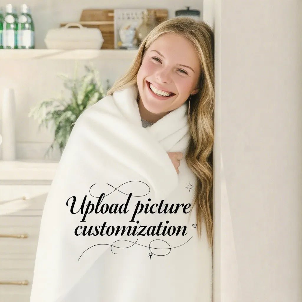 Custom Blanket Velveteen Plush with Uploadable Image & Text PrintToucan - printtoucan
