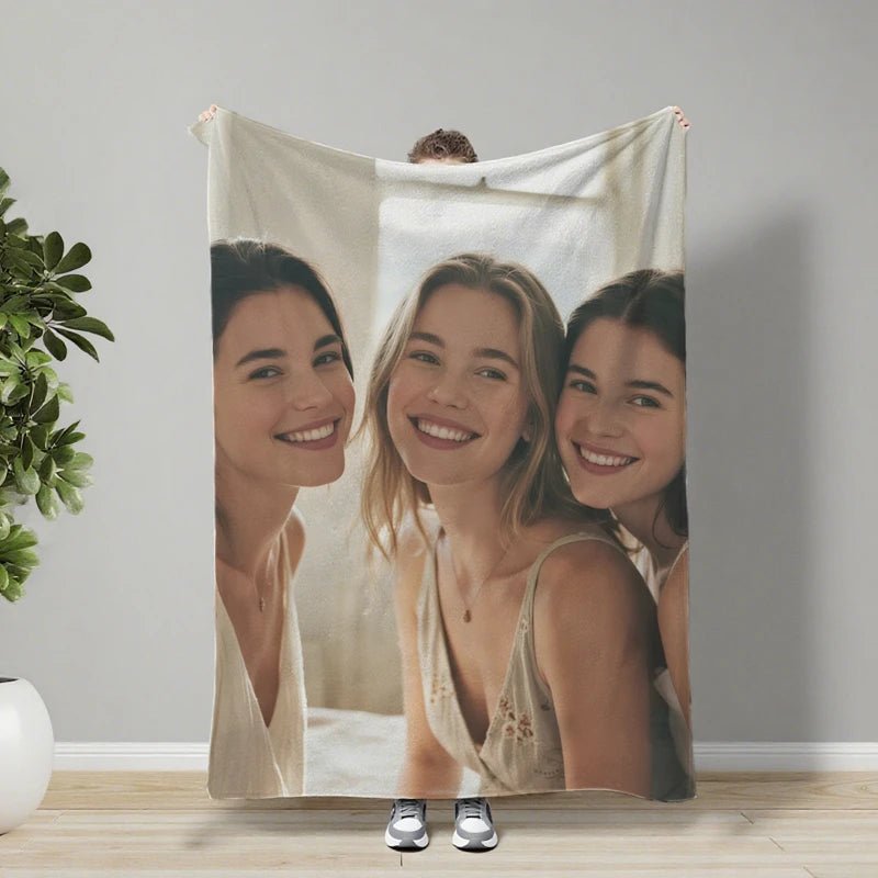 Custom Blankets Flannel with Your Photo for Friendship PrintToucan