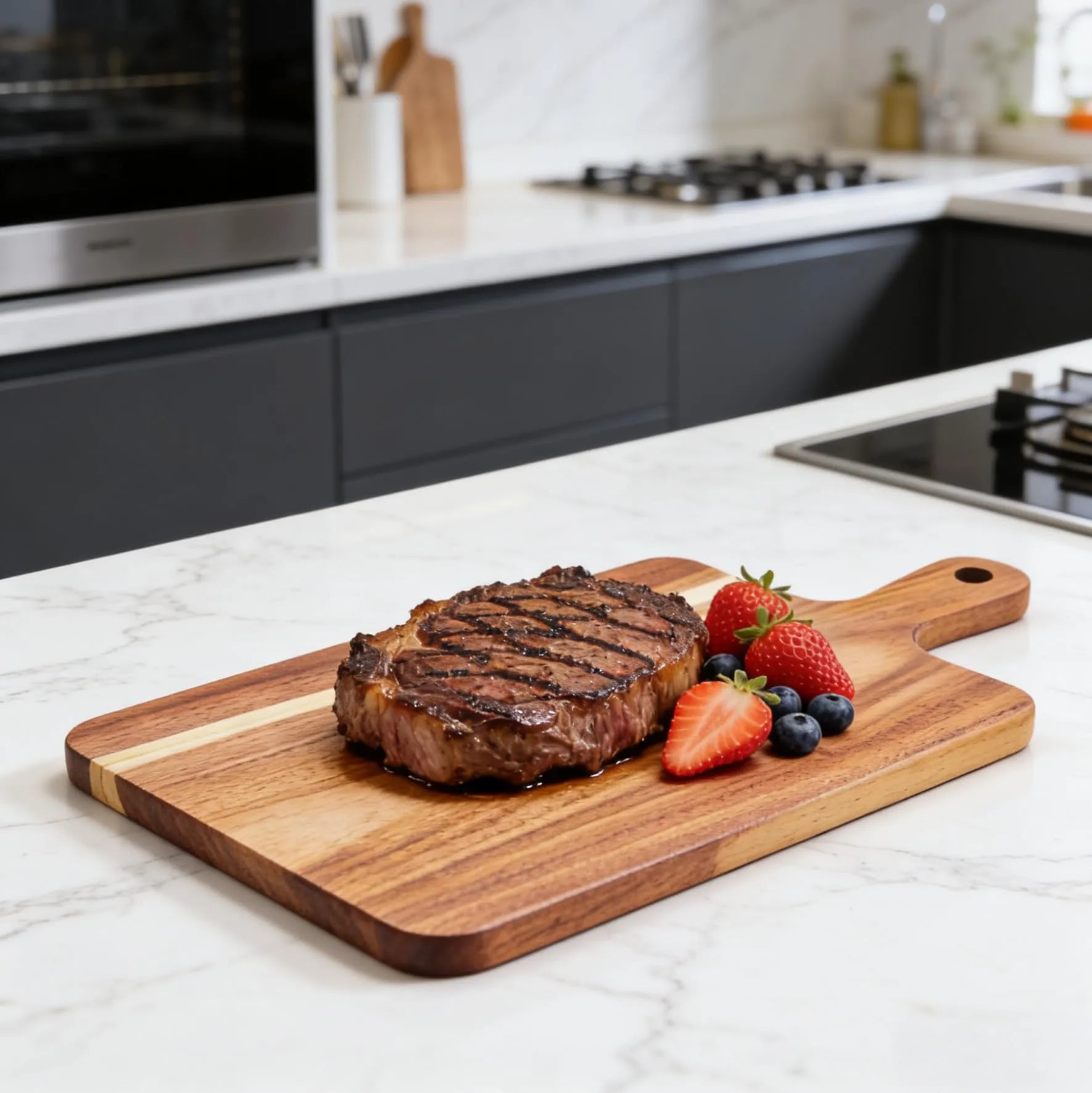 Custom Board Valentine’s Day Acacia Wood Personalized Image Text Cutting Board PrintToucan - PrintToucanValentine's Day Gifts