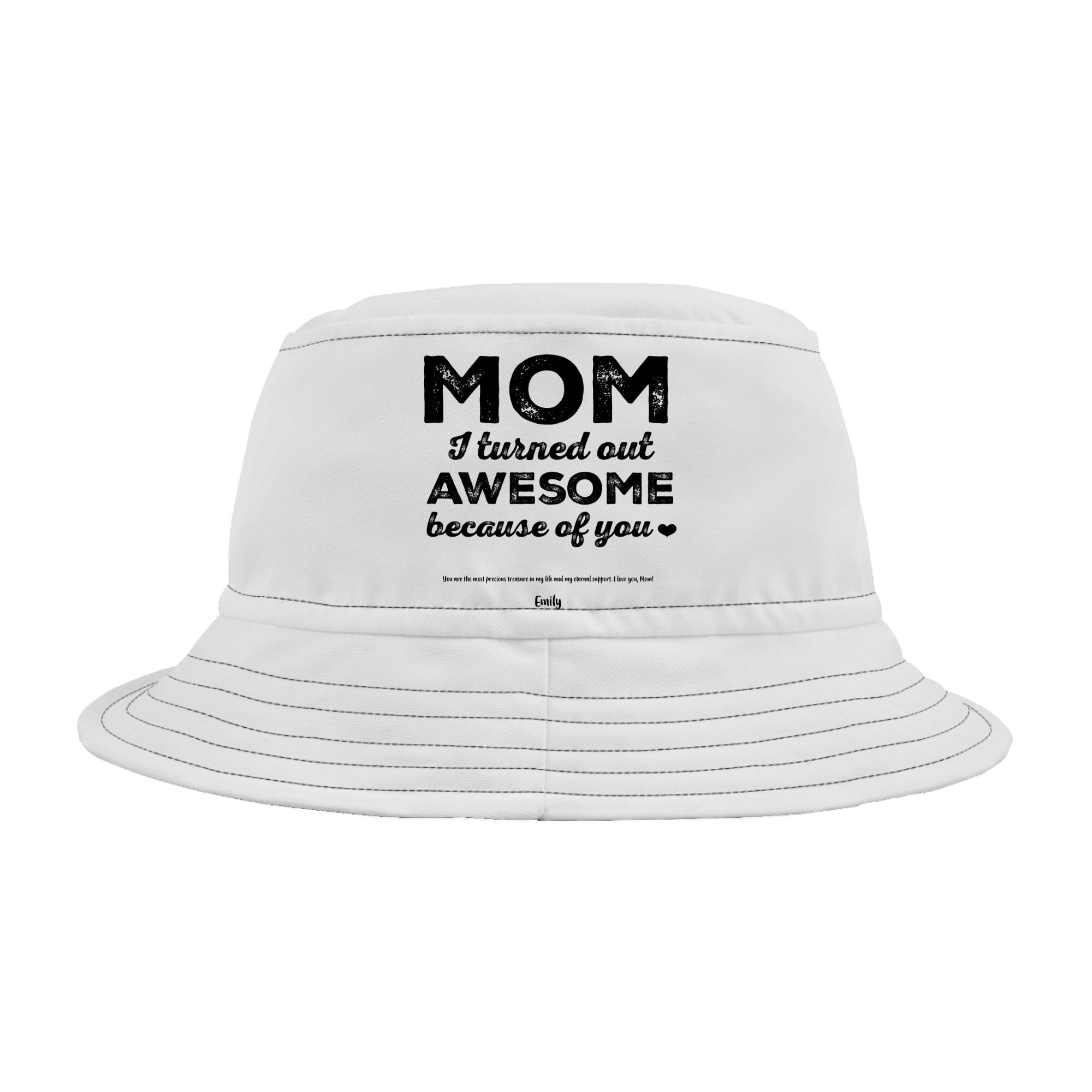 Custom Bucket Hat - Mom, a Title Above Queen - Mother's Day - printtoucan