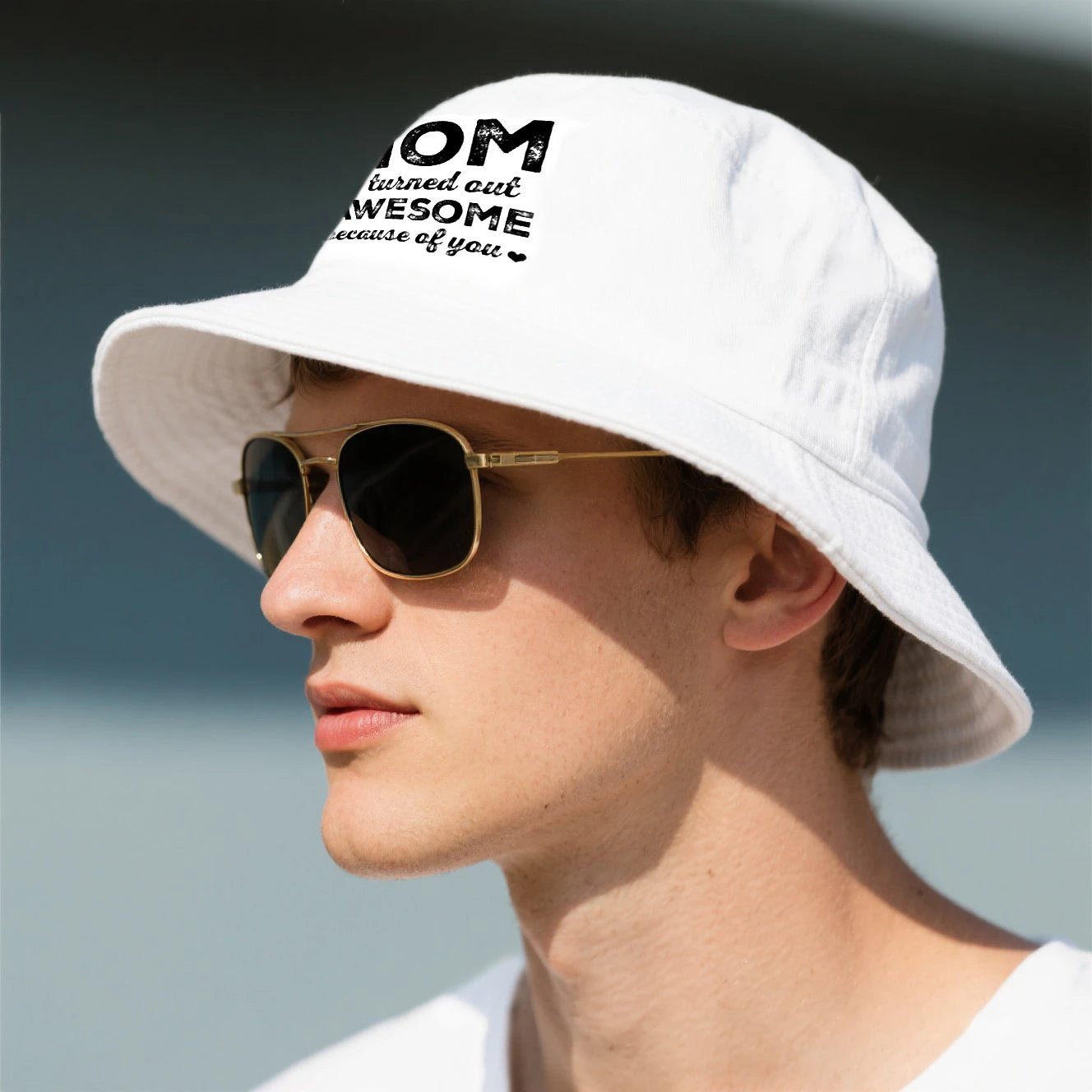 Custom Bucket Hat - Mom, a Title Above Queen - Mother's Day - printtoucan