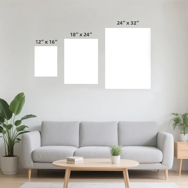 Custom Canvas Prints 3 by 4 Vertical 9Pcs Images Upload & Text PrintToucan - printtoucan
