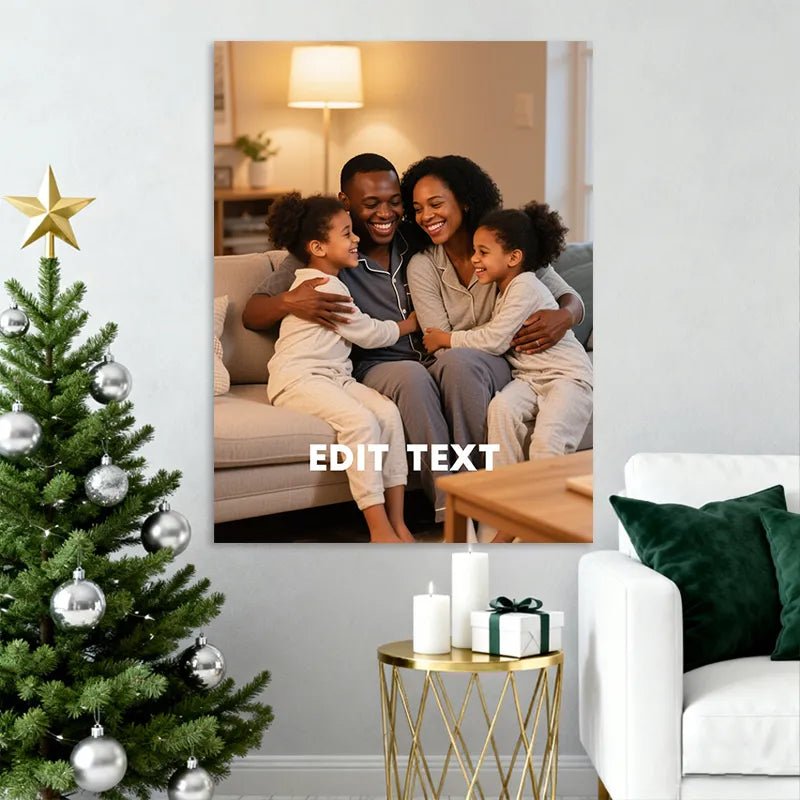 Custom Canvas Prints Wall Art Canvas Personalized Photo And Text Home Decor PrintToucan - PrintToucanChrismas GiftPrinttoucan-12 x 16-1.5‘’