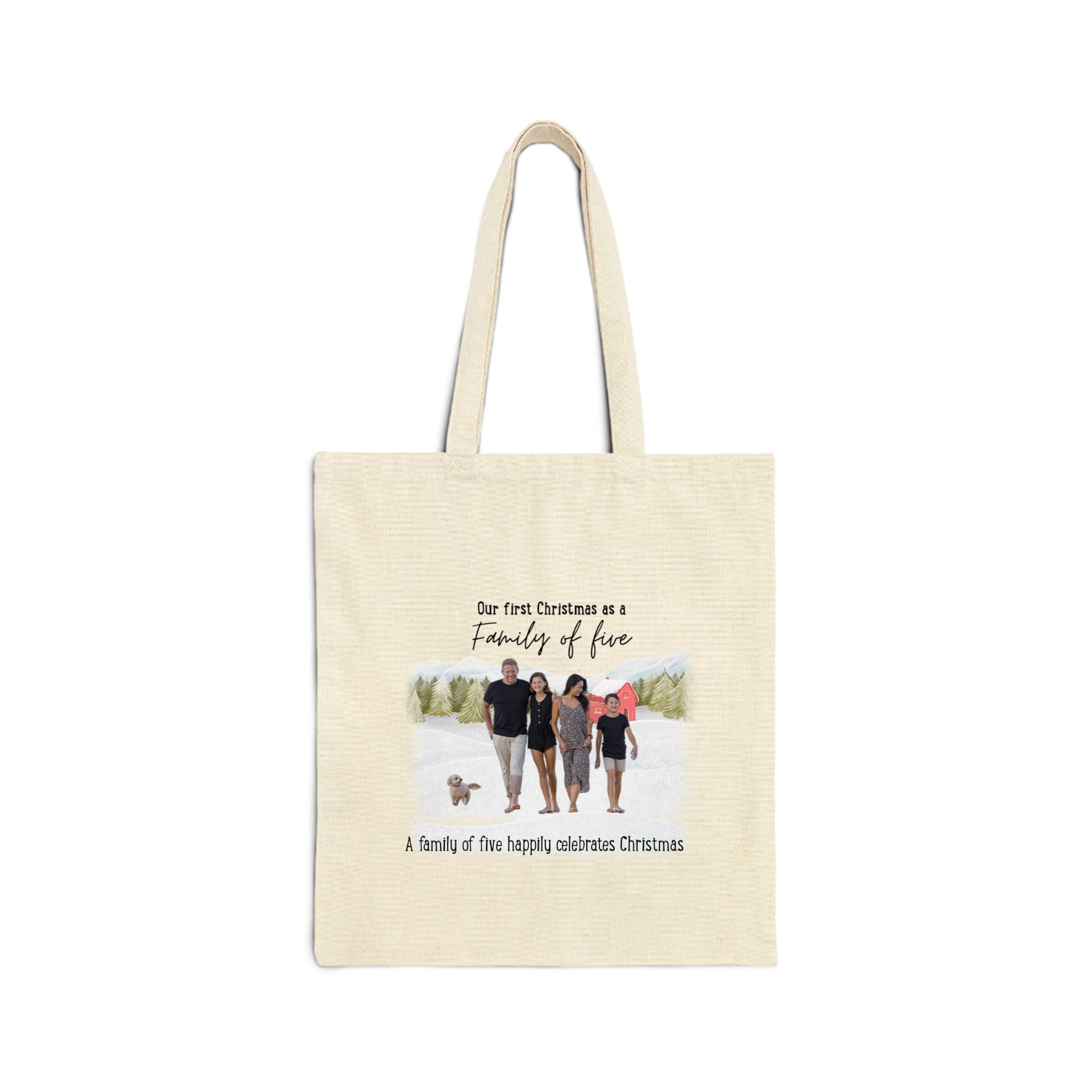Custom Canvas Tote Bag for Family – Personalized with Names & Members - printtoucan