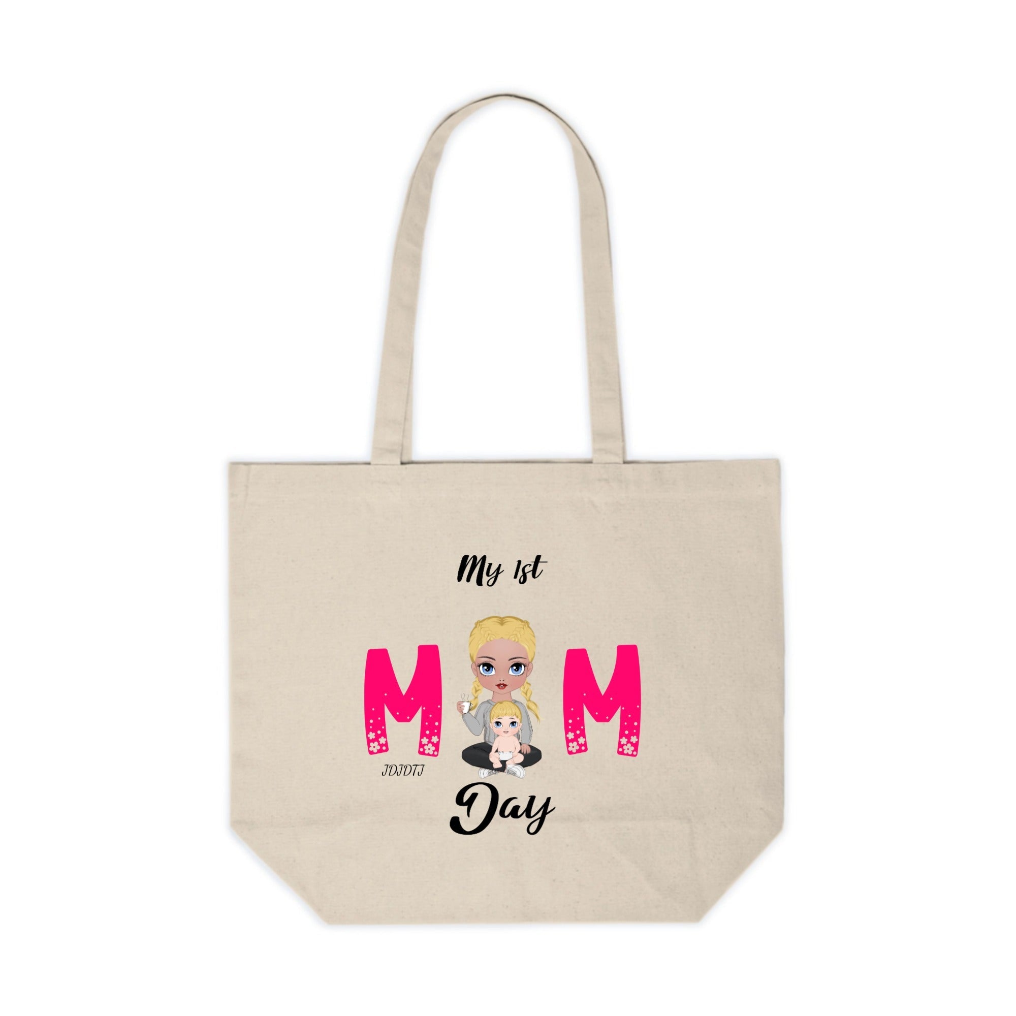 Custom Canvas Tote - Dog Mom Edition - printtoucan