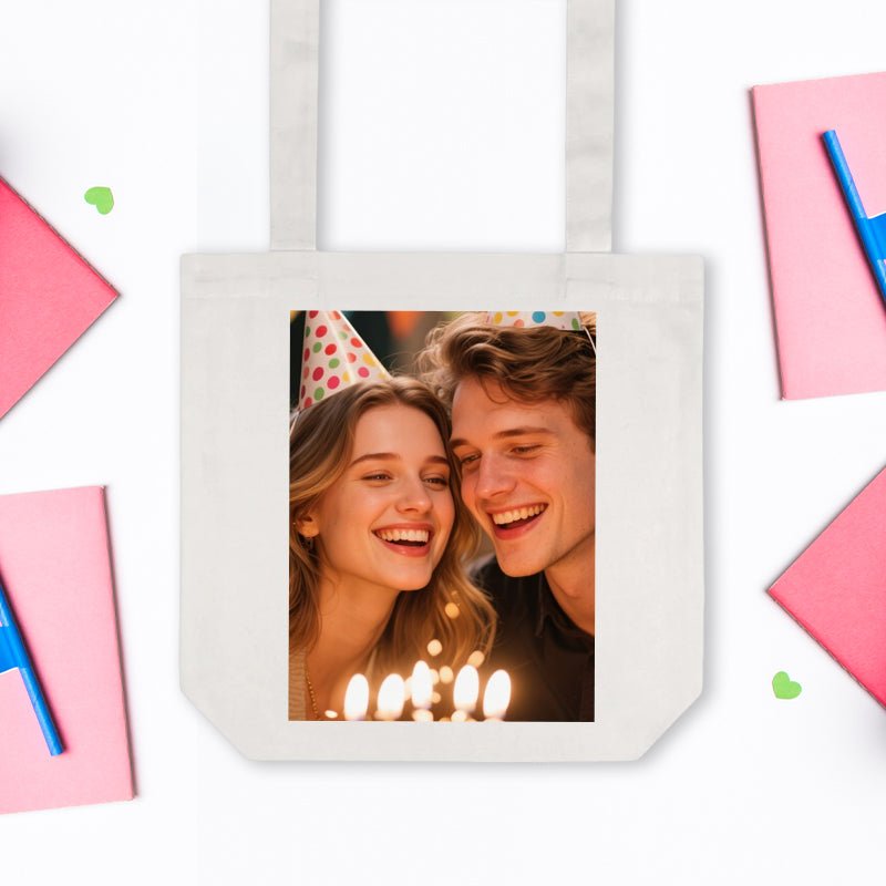 Custom Cotton Tote Bag Birthday Gift Design Upload Fast Printing | PrintToucan - printtoucan