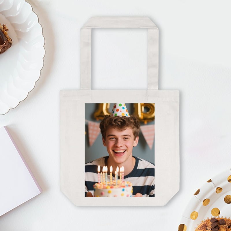 Custom Cotton Tote Bag Birthday Gift Design Upload Fast Printing | PrintToucan - printtoucan