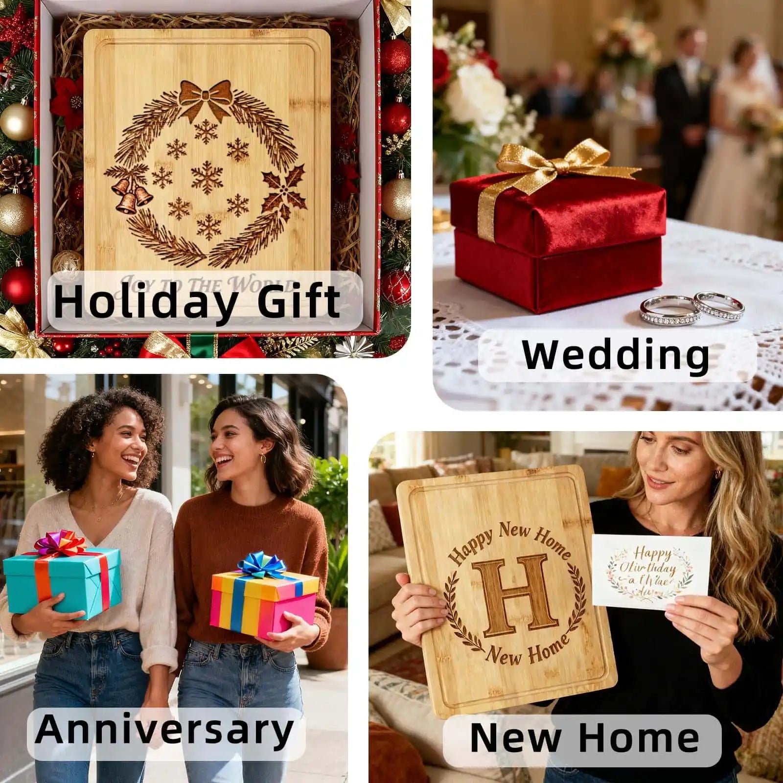 Custom Cutting Board as Gift for Holiday, Wedding, Anniversary, New Home Occasions | PrintToucan