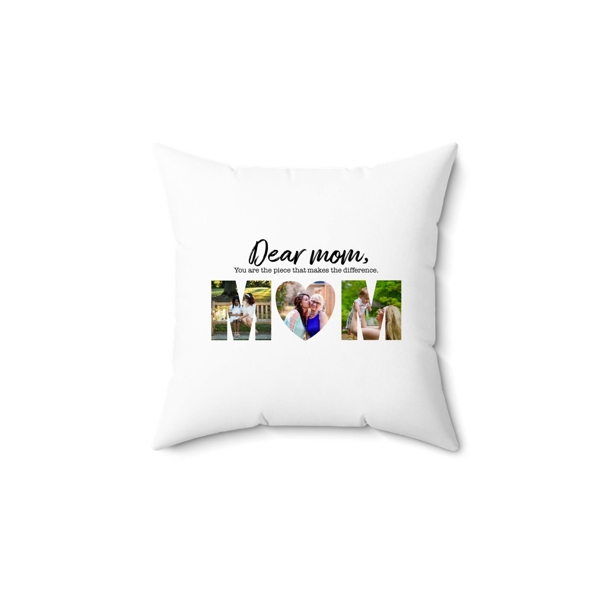 Custom Faux Suede Pillow – Personalized Mother’s Day Gift - printtoucan