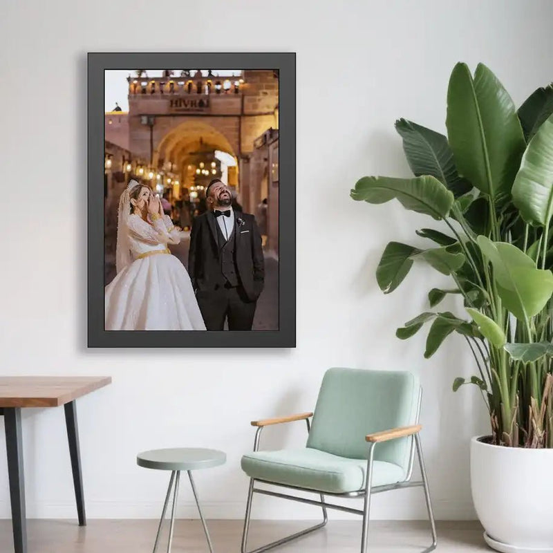 Custom Framed Wedding Poster Personalized Image Upload Fast Printing | PrintToucan