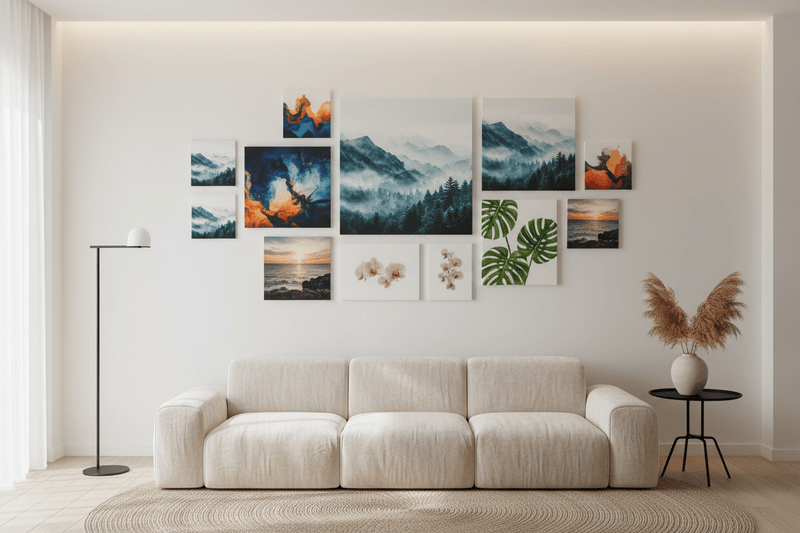 Custom Frameless Photo Tiles | Personalized Peel & Stick Wall Art