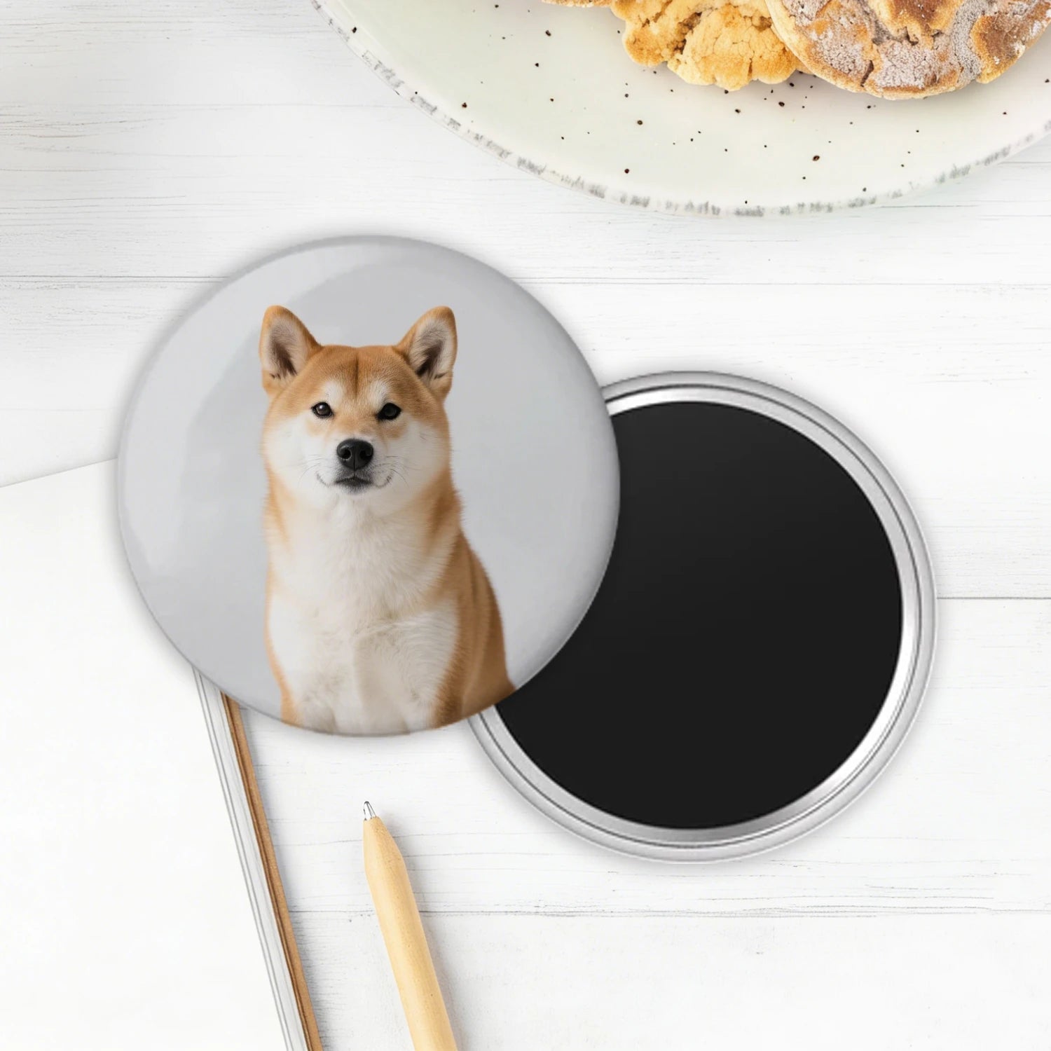 Custom Fridge Magnet Round Soft Magnet Personalized Photo And Text Home Decor PrintToucan - PrintToucanCustomizd