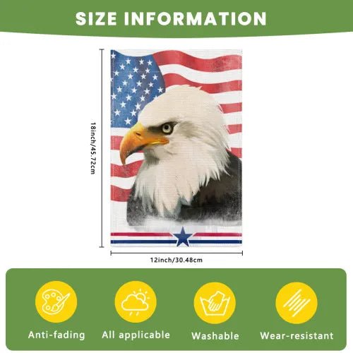 Custom Garden Flag Holiday Celebration White Linen Personalized Photo Text Outdoor Decor PrintToucan - PrintToucanHome Decor