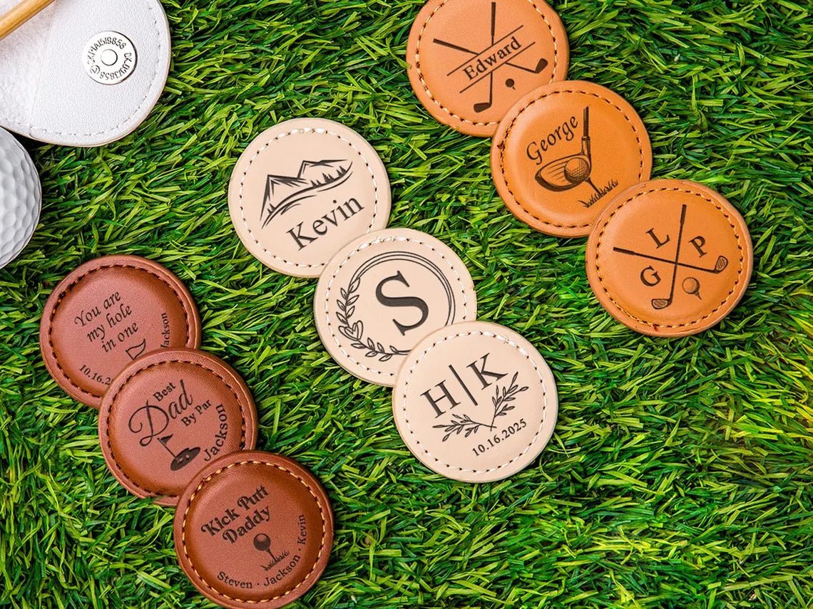 Custom Golf Ball Marker Clip Valentine’s Day Leather Personalized Image Text Golf Marker Clip PrintToucan - PrintToucanValentine's Day GiftsPrinttoucan-13.8x15.7inch（35x40）cm-8