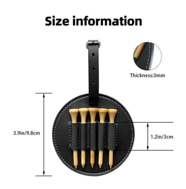 Custom Golf Tees Organizer Bag Valentine Day Gift PU Personalized Image Text Golf Accessory PrintToucan - PrintToucanValentine's Day GiftsPrinttoucan-13.8x15.7inch（35x40）cm-8