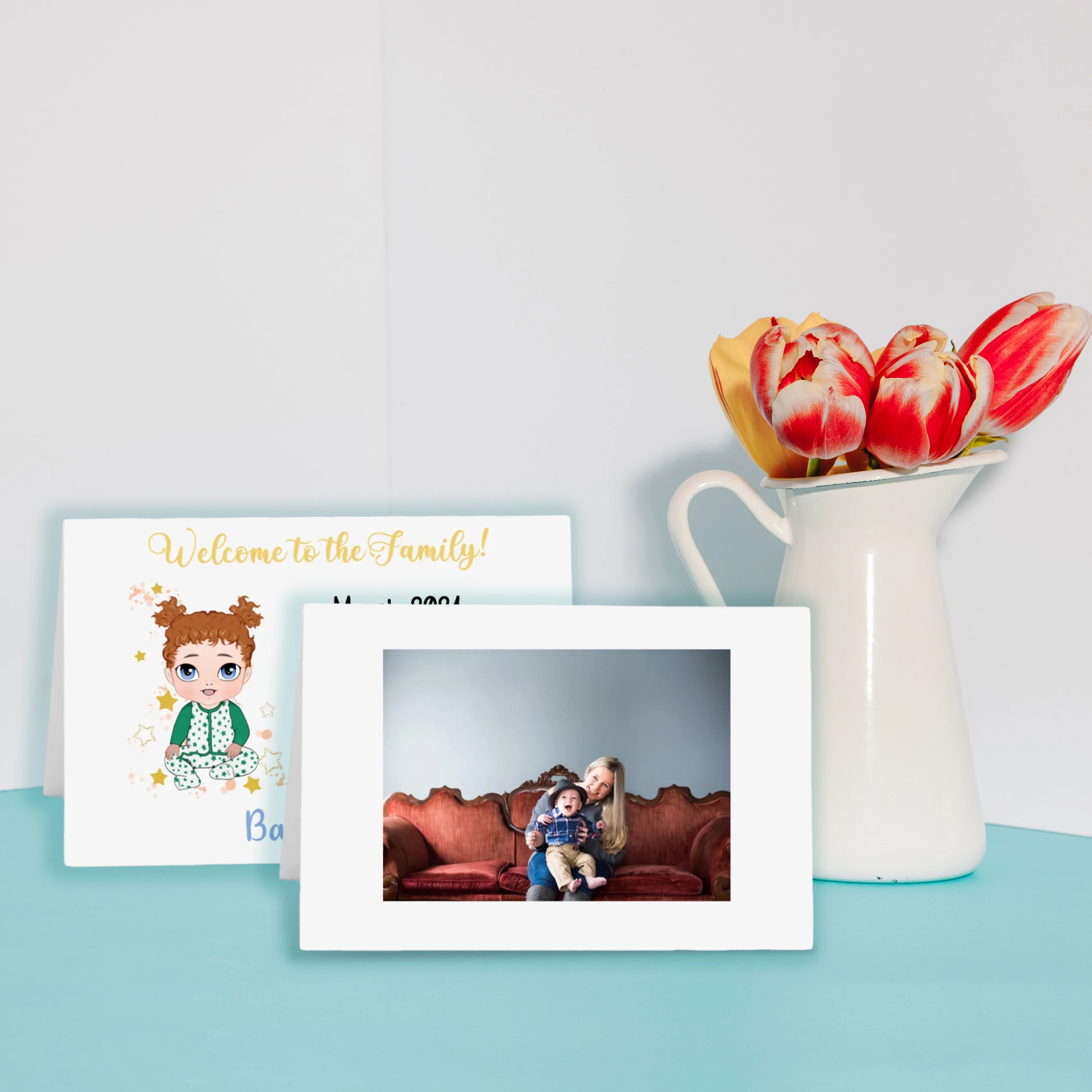 Custom Greeting Cards – Welcome to the World - printtoucan