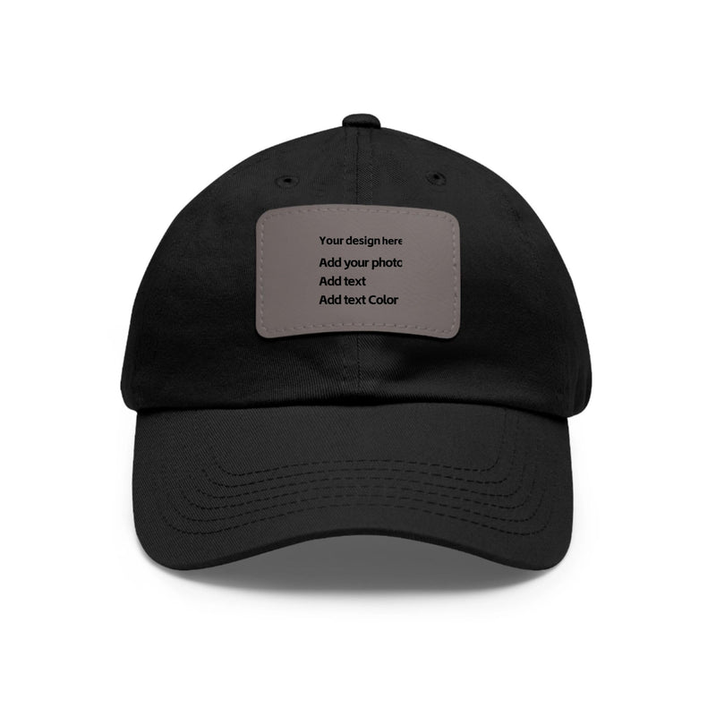 Custom Hat Dad with Leather Patch & Personalized Text Stylish Gift PrintToucan