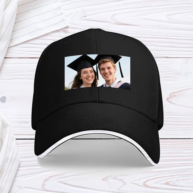 Custom hat Photo Upload Graduation Season PrintToucan