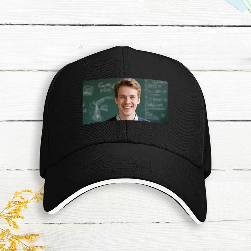 Custom Hat Photo Upload Teacher Theme PrintToucan - printtoucan