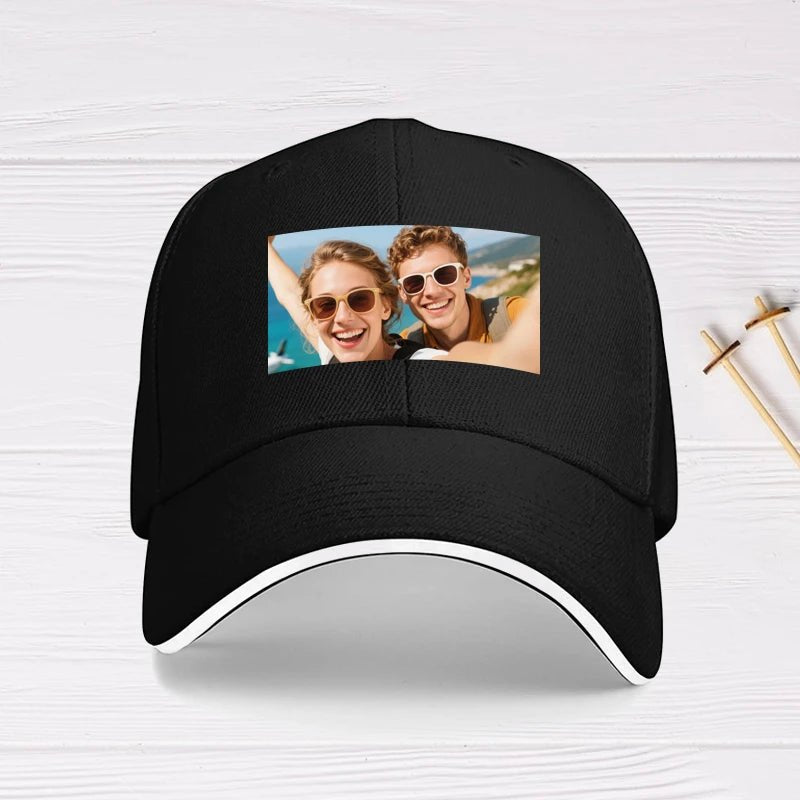 Custom Hat Photo Upload Travel Theme PrintToucan
