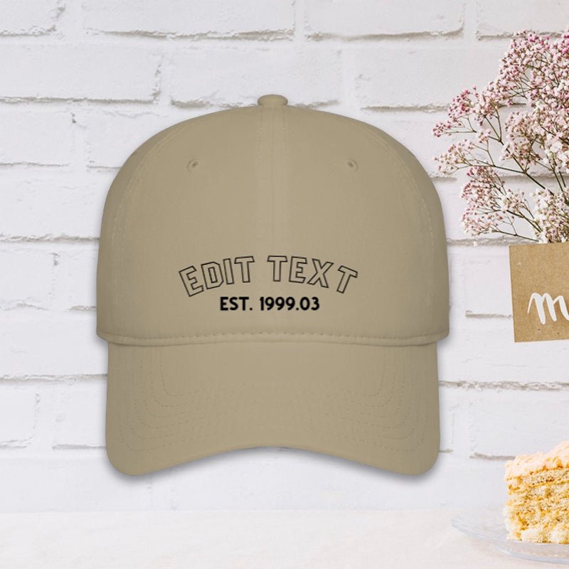 Custom Hat with Name and Year - Personalized Birthday Baseball Cap PrintToucan - printtoucan