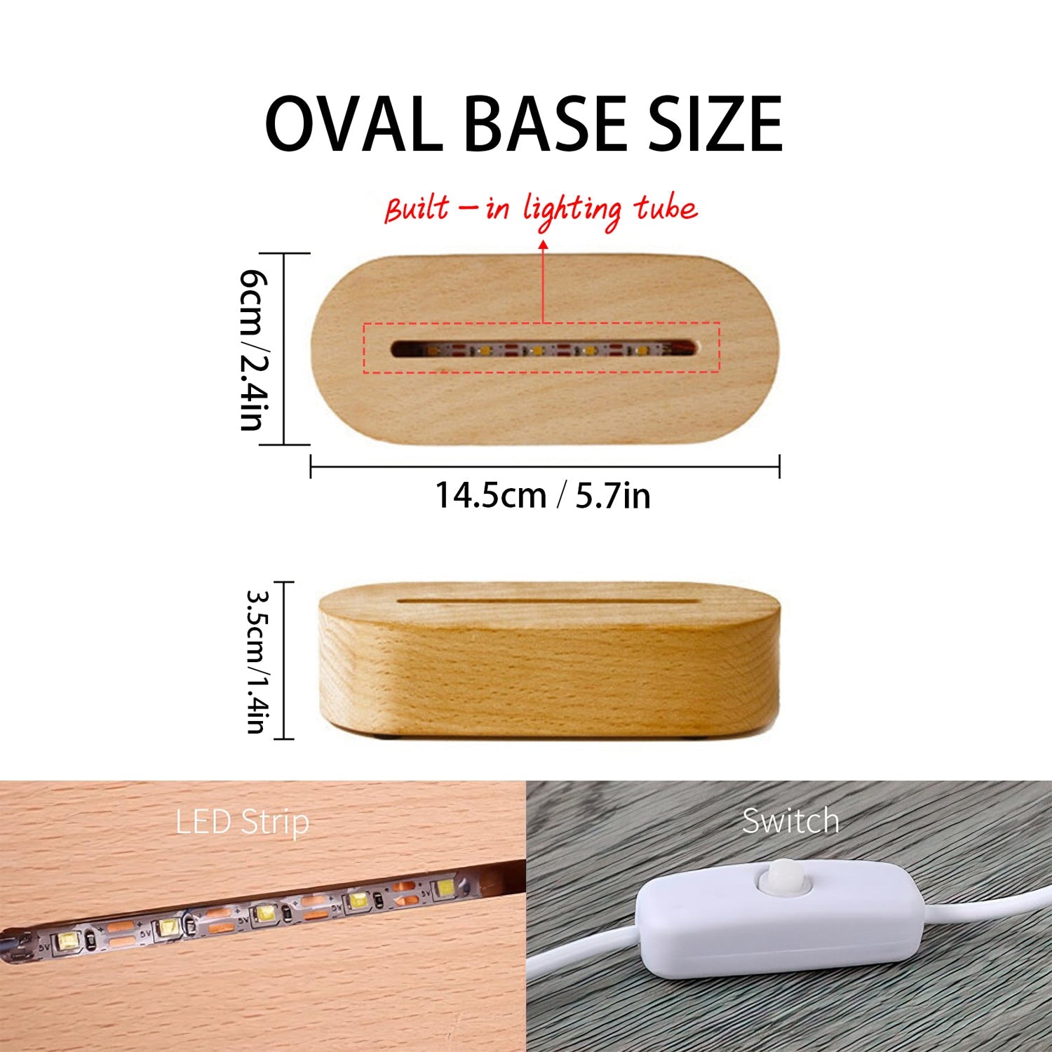 Custom Heart Balloon - Themed Night Light Valentine’s Day Acrylic Personalized Photo & Text Home Decor PrintToucan - PrintToucanValentine's Day Gifts