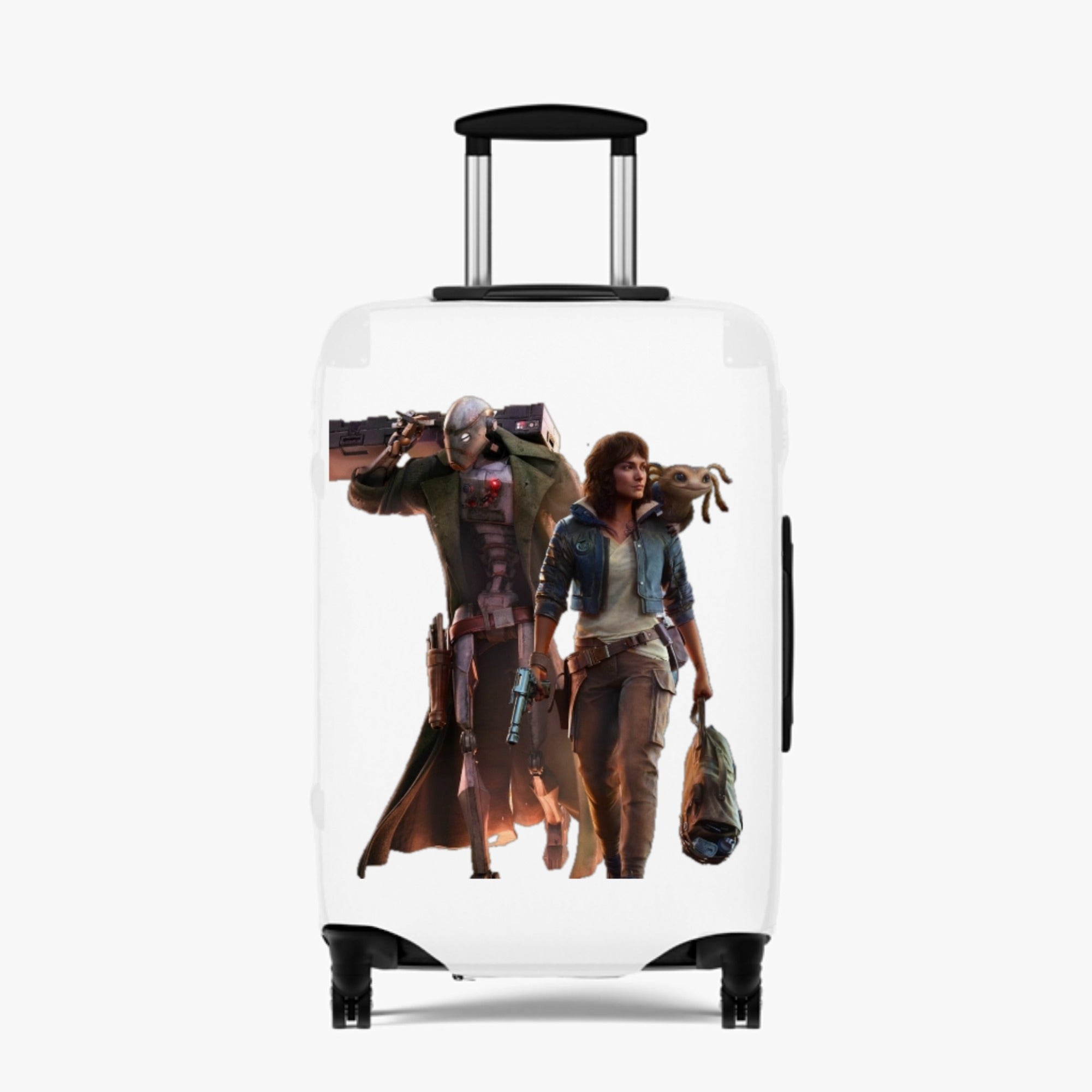 Custom Luggage Cover – Travel in Style with Custom Text and Design - printtoucan