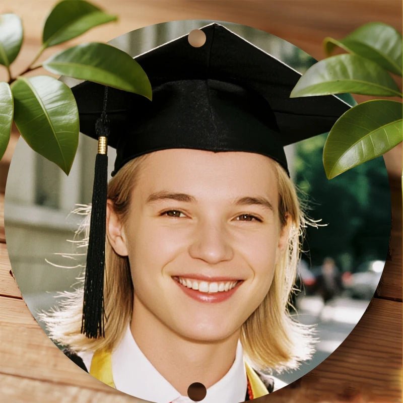 customized gifts Custom Metal Tin Sign Photo Upload Graduation Season Theme PrintToucan