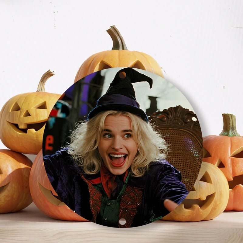 customized gifts Custom Metal Tin Sign Photo Upload Halloween Theme PrintToucan