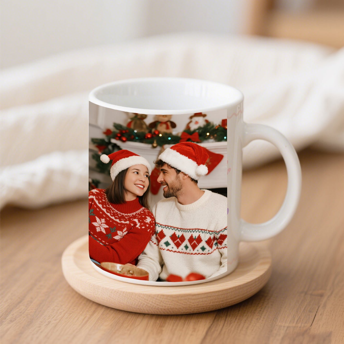 Custom Mug 12oz Christmas Photo Gift PrintToucan - printtoucan