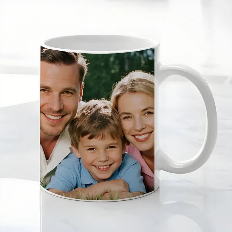 Custom Mug 12oz with Family Photo PrintToucan - printtoucan