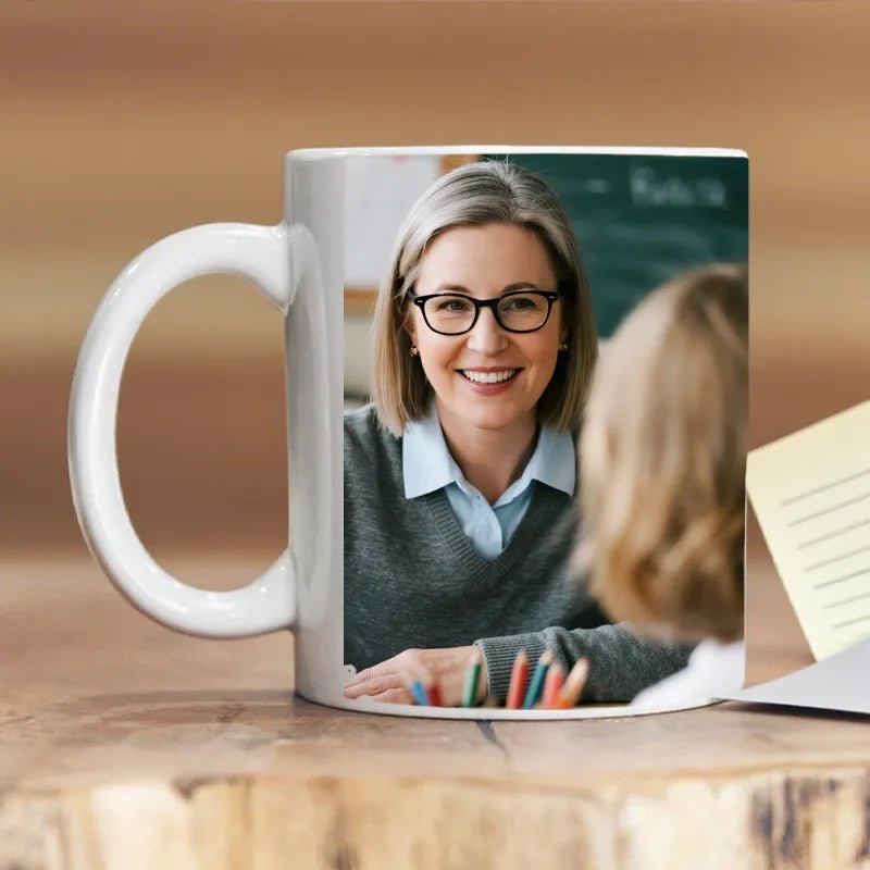 Custom Mug 12oz with Photo for Teacher PrintToucan - printtoucan