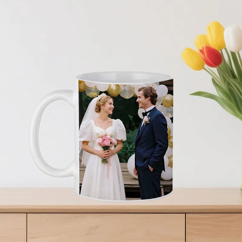 Custom Mug 12oz with Photo for Wedding Gifts PrintToucan - printtoucan