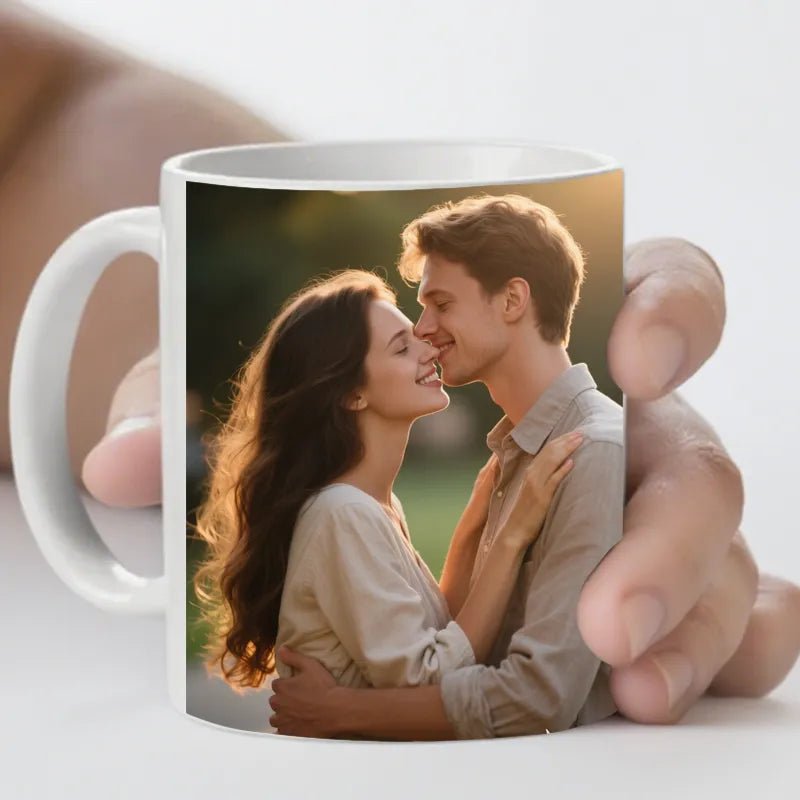 Custom mug 12oz with Photo – Personalized Valentine's Day Gift PrintToucan - printtoucan