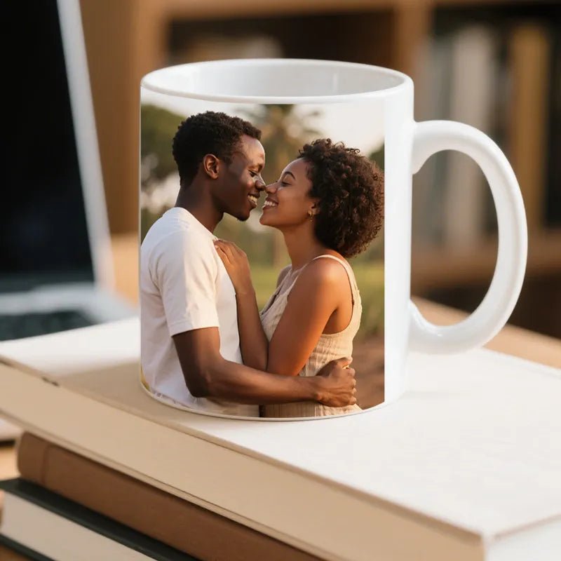Custom mug 12oz with Photo – Personalized Valentine's Day Gift PrintToucan - printtoucan