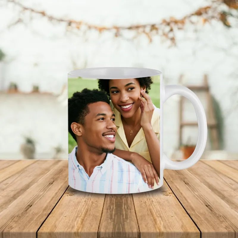 Custom Mug 12oz with Photo Upload for Birthday Gifts PrintToucan - printtoucan