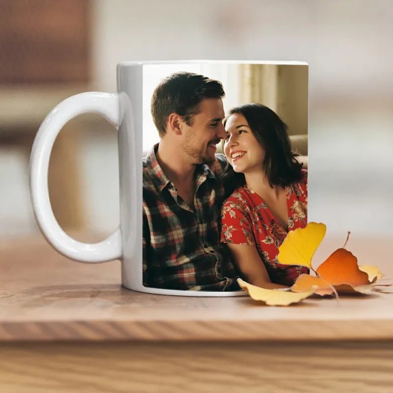 Custom Mug 12oz with Your Photo Romantic Gift for Lovers PrintToucan - printtoucan