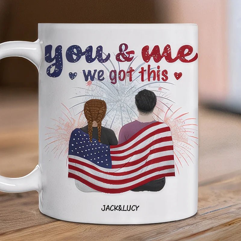 Custom Mug America Theme Custom Couple Characters PrintToucan - printtoucanC1724986934412 - 11oz