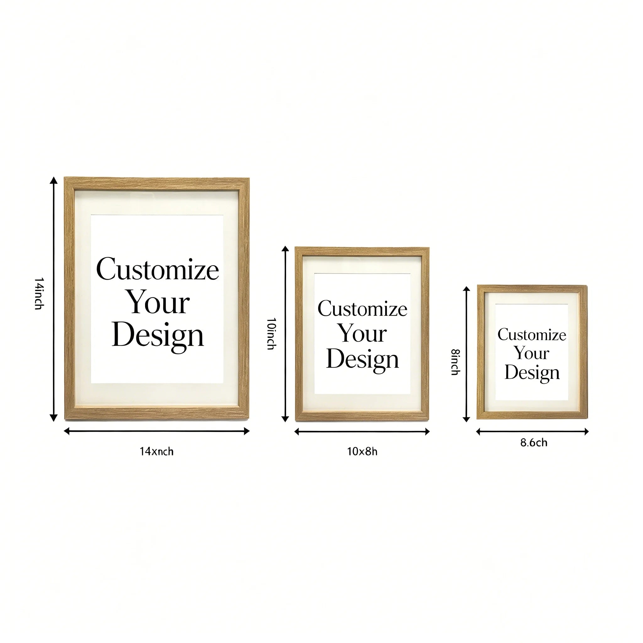 Customizable wooden picture frame with family photo, rustic home decor, personalized keepsake for parents